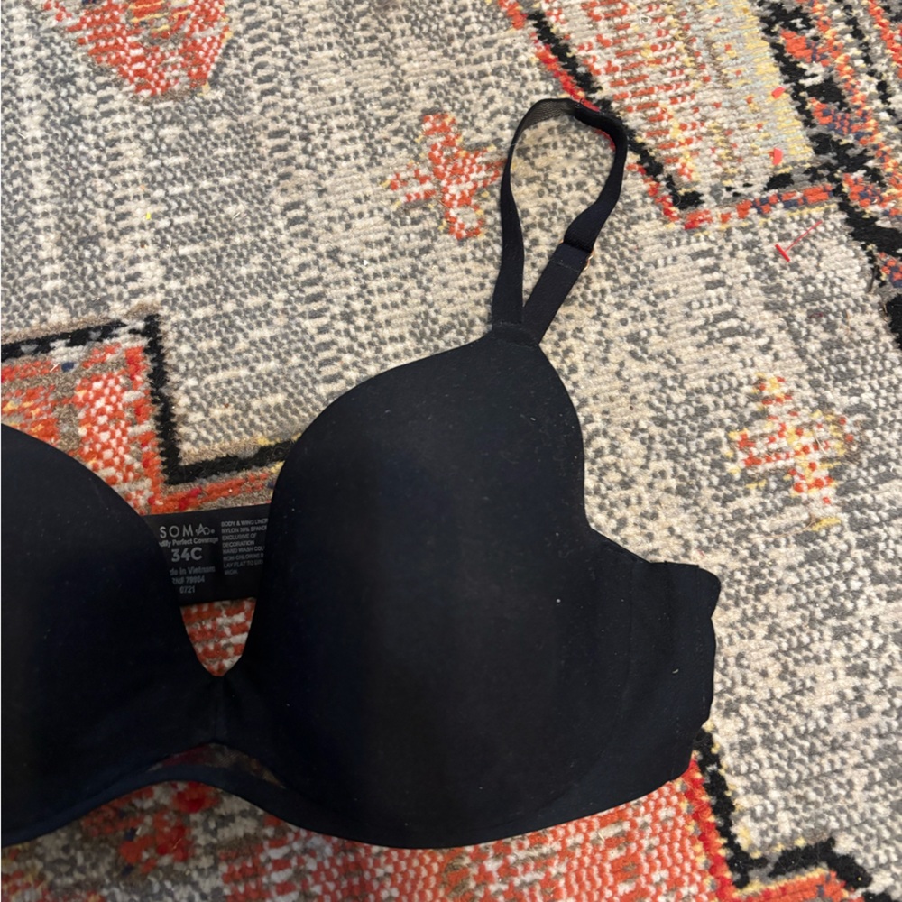 Soma Bodify Perfect Coverage Black Bra Underwire - Picture 3 of 5